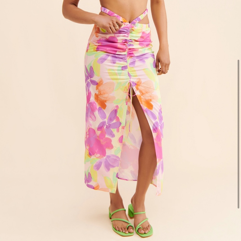 For Love and Lemons Pia Midi Skirt